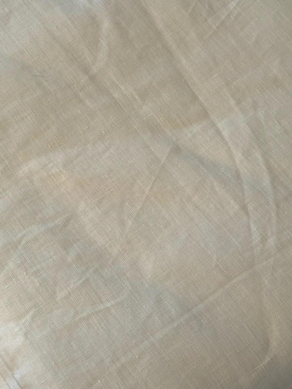Quince European Linen True Blackout Single Curtain Panel Ivory 48”x108”